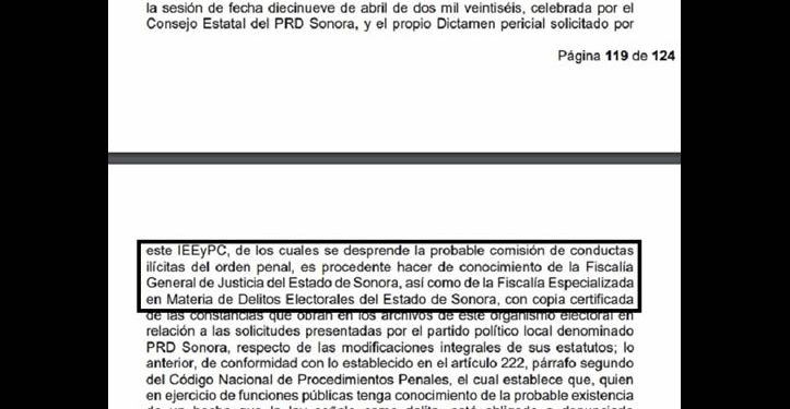 Caso PRD-MACISO, de lo político a lo penal… IEES presenta denuncia ante la FGJE y Fiscalía Especializada en Asuntos Electorales