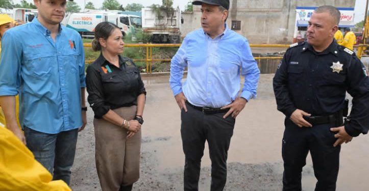 Supervisa Toño Astiazarán trabajos preventivos ante lluvias por huracán “Polo”
