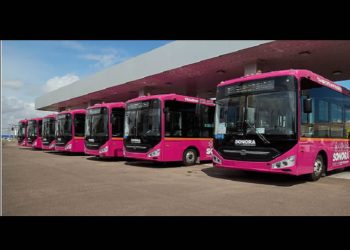 Inaugura Durazo nueva ruta exprés de transporte público en Hermosillo con 20 unidades eléctricas