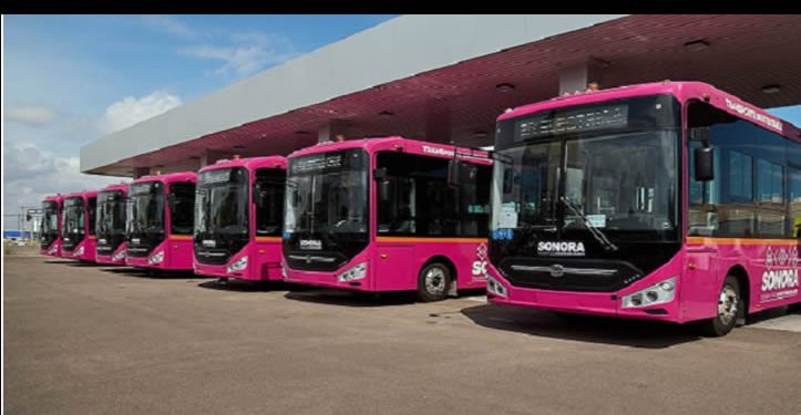 Inaugura Durazo nueva ruta exprés de transporte público en Hermosillo con 20 unidades eléctricas