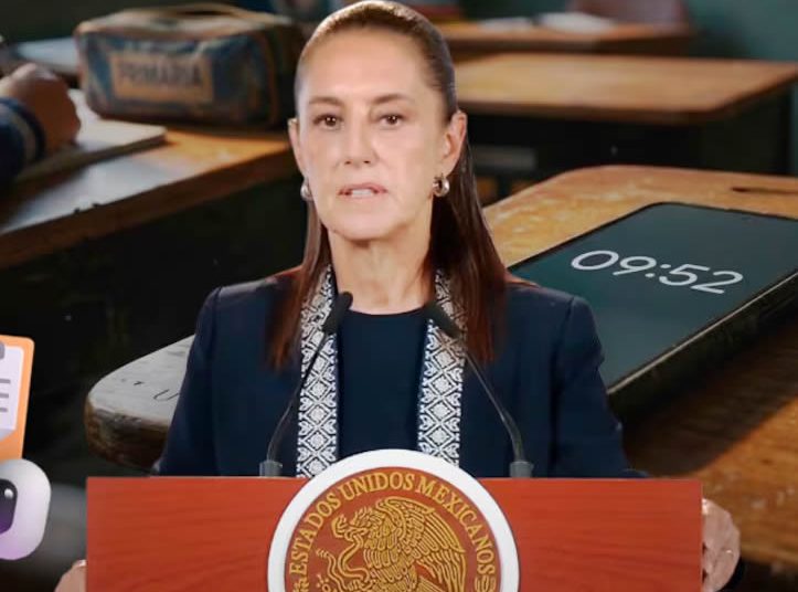 Sheinbaum revela fecha y reglas para el uso de celulares en escuelas de México