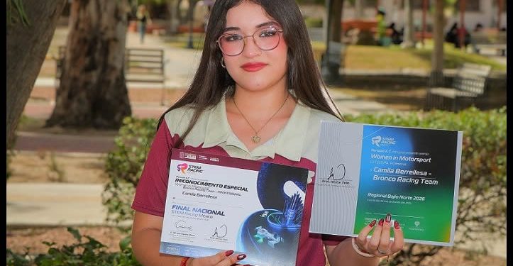 Estudiante de la Unison obtiene premio Women in Motorsport en STEM Racing