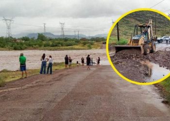 Fuertes lluvias azotan Guaymas y Empalme, reportan deslaves y casas inundadas