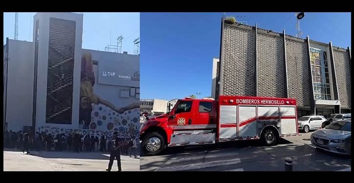 Evacuan a personal de las oficinas de ISSSTESON por presencia de humo