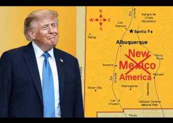 Ahora Trump publica mapa y cambia el nombre de Nuevo Mexico por ‘Nueva America’