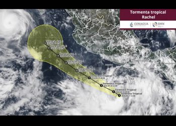 Se forma ahora la tormenta tropical Rachel en el Pacífico; está a 485 kilómetros de Acapulco
