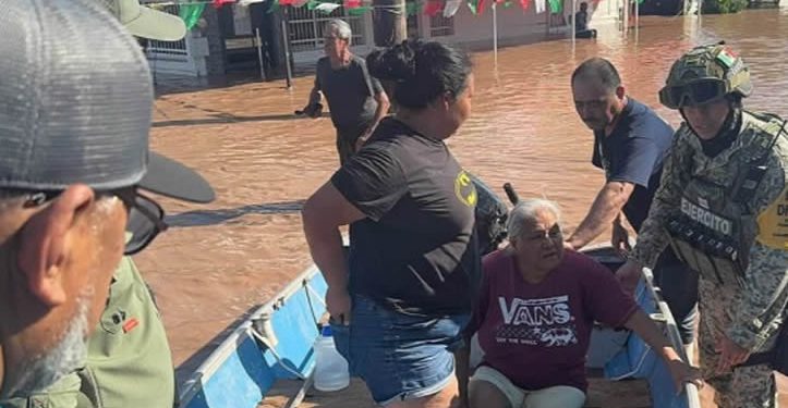 Más de mil personas en el sur del estado han sido evacuadas de sus hogares y llevadas a refugios seguros por inundación de sus viviendas