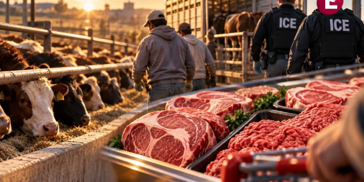 Redadas de ICE disparan el precio de la carne en EU por escasez de trabajadores