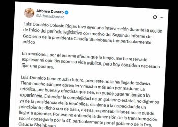Señala Durazo falta de experiencia y cuestiona gestión de Colosio Riojas tras críticas al Segundo Informe de Gobierno