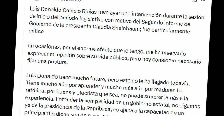 Señala Durazo falta de experiencia y cuestiona gestión de Colosio Riojas tras críticas al Segundo Informe de Gobierno