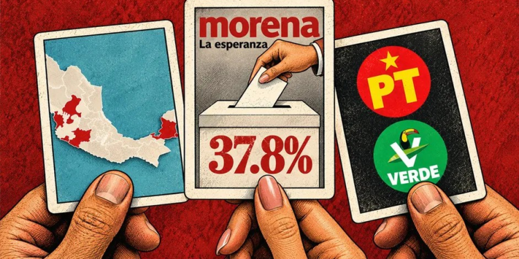 Morena tiene un voto potencial de 38% de la elección de 2027