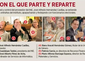 Agasaja proveedor a directores de INE