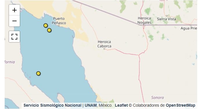 Sismo de magnitud 3.6 sacude las cercanías de Puerto Peñasco