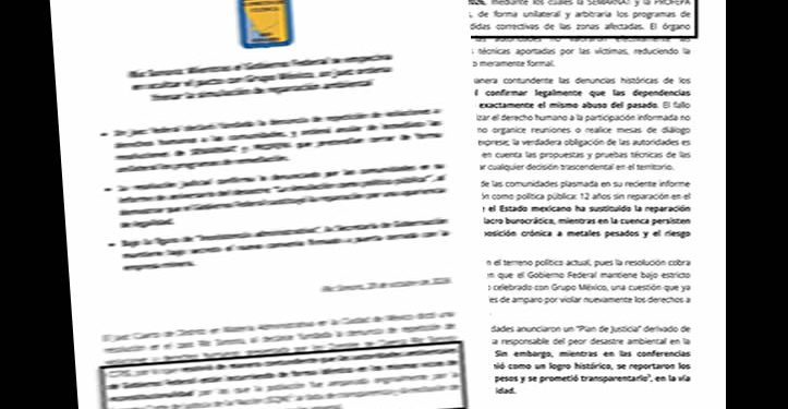 Juez ordena dejar sin efecto resoluciones de SEMARNAT y PROFEPA de 2026 que daban por concluidos los programas de remediación en el Río Sonora