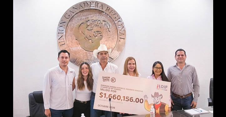 UGRS entrega donativo por más de 1.6 MDP al DIF Sonora