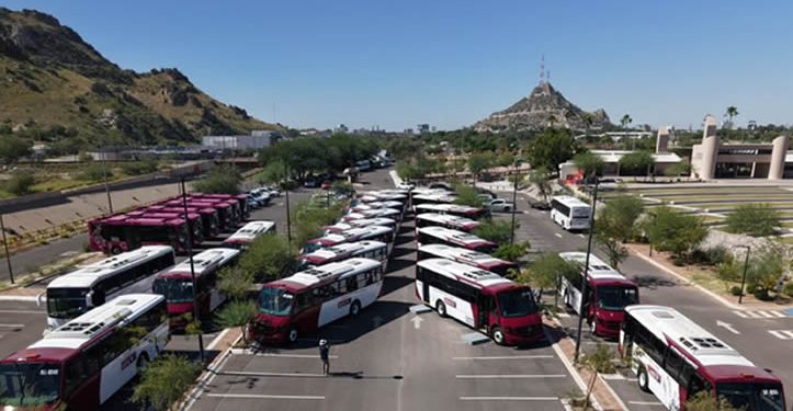 Entregan 20 nuevas unidades de transporte urbano en Hermosillo con inversión de 70 millones de pesos