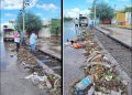 Realizan trabajadores del Ayuntamiento de Hermosillo limpieza de rejillas pluviales por las lluvias de este domingo