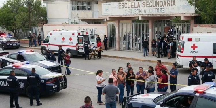 Ataque en secundaria de Torreón; muere la subdirectora, un alumno grave y hay dos detenidos