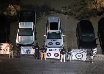 Aseguran en Puerto Peñasco 17 Vehículos con Reporte de Robo en Estados Unidos