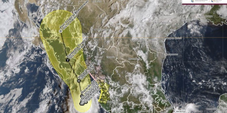 ¡Nuevo escenario para Simón! El SMN ahora proyecta que el huracán llegue hasta Sonora
