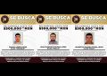 Ofrece FGJE 1.5 mdp de recompensa por información que ayude a ubicar y capturar a tres delincuentes