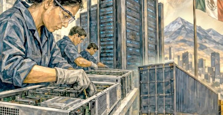 México ensambla el futuro de otros; exporta más servidores para la IA que automóviles