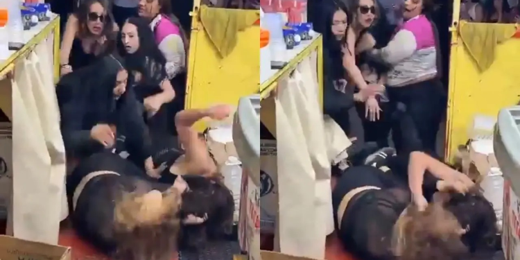 Mujeres protagonizan pelea en Magdalena de Kino y policías municipales intervienen para separarlas